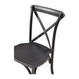 Wooden Wedding Chair CROSS-BACK WOOD Black