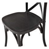 Wooden Wedding Chair CROSS-BACK WOOD Black
