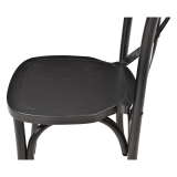 Wooden Wedding Chair CROSS-BACK WOOD Black