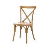 Wooden Wedding Chair CROSS-BACK WOOD Bright Rustic