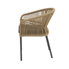 Technorattan Chair Augusto Dark Beige