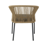 Technorattan Chair Augusto Dark Beige