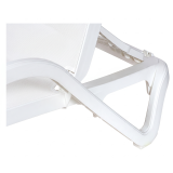 Plastic Sun Lounger  MARINA White