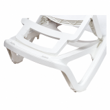 Plastic Sun Lounger  MARINA White