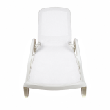 Plastic Sun Lounger  MARINA White