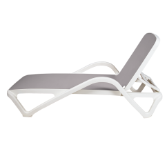 Plastic Sun Lounger MARINA Grey