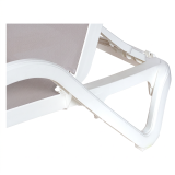 Plastic Sun Lounger MARINA Grey