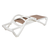 Plastic Sun Lounger MARINA Beige