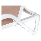 Plastic Sun Lounger MARINA Beige