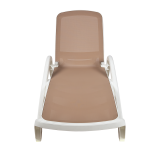 Plastic Sun Lounger MARINA Beige