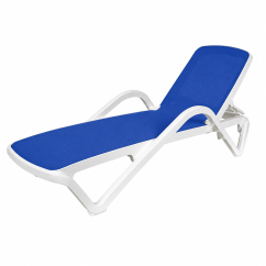 Plastic Sun Lounger MARINA Blue
