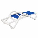 Plastic Sun Lounger MARINA Blue