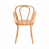 Wooden Restaurant Chair MONET 18 ARM Natural