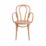 Wooden Restaurant Chair MONET 18 ARM Natural