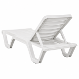 Plastic Sun Lounger COSTA White