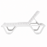 Plastic Sun Lounger COSTA White
