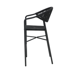 Technorattan Chair CESARE BAR Anthracite