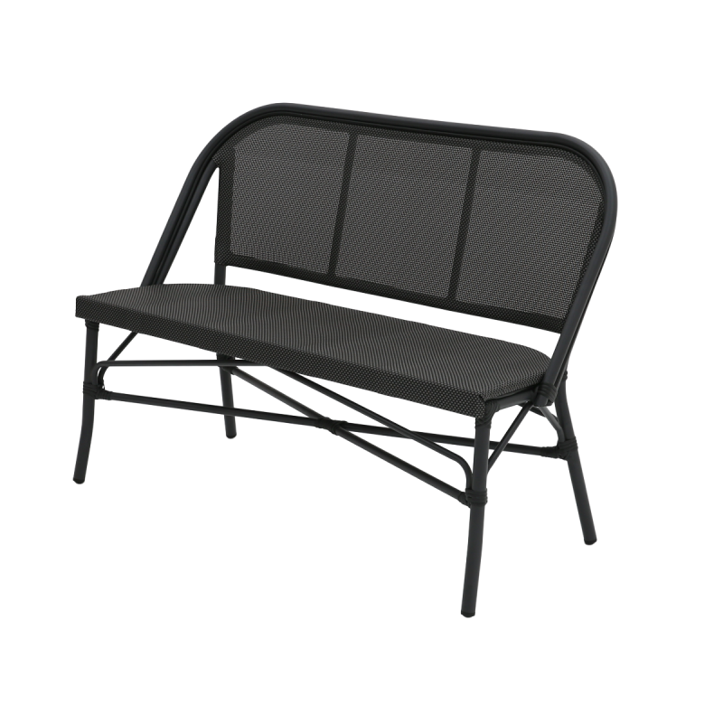 Technorattan Bench MATTEO BENCH Graphite