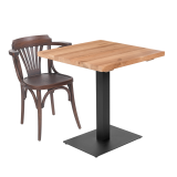 Wooden Restaurant Chair LEGEND ARM Walnut