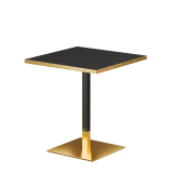 Bistro Table OMEGA R fi 68 Grey Stone with Gold Edging