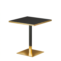 Bistro Table OMEGA R fi 68 Grey Stone with Gold Edging