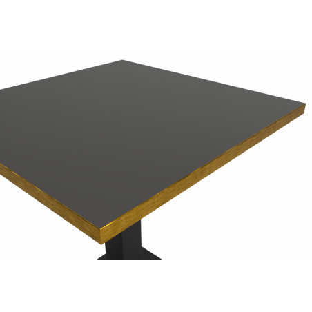 Bistro Table OMEGA R fi 68 Grey Stone with Gold Edging