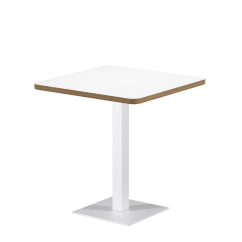 Bistro Table ALFA S 68x68 White with Multiplex Edge