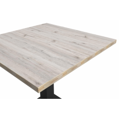 Bistro Table GIZA 68x68 Cortona Oak with Light Wood Edge