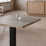 Bistro Table GIZA 68x68 Cortona Oak with Light Wood Edge