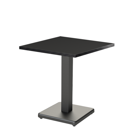 Bistro Table IMPERIO 68x68 Anthracite with Matte Black Edge