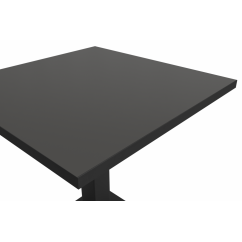 Bistro Table IMPERIO 68x68 Anthracite with Matte Black Edge