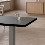 Bistro Table IMPERIO 68x68 Anthracite with Matte Black Edge