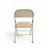 Catering Folding Chair POLY 4 Beige Faux Leather