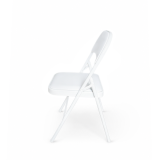 Catering Folding Chair POLY 4 White Faux Leather
