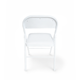 Catering Folding Chair POLY 4 White Faux Leather