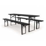 Beer Set WOODY SOLID 220x50 Black