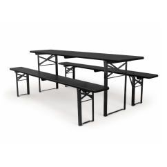 Beer Set WOODY SOLID 220x50 Black