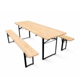 Beer Set WOODY SOLID 220x70 Pine