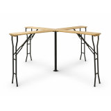 Beer Garden Table WOODY CROSS 241x241 Fir
