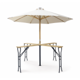 Beer Garden Table WOODY CROSS 241x241 Fir