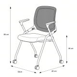 Training Chair ERGON Black-Grey