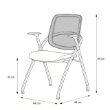 Training Chair LINEA Black