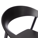 Wooden Restaurant Chair HORIZON Black