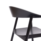 Wooden Restaurant Chair HORIZON Black