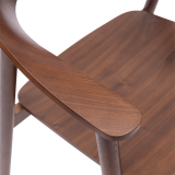 Wooden Restaurant Chair HORIZON Walnut