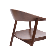 Wooden Restaurant Chair HORIZON Walnut