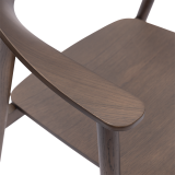 Wooden Restaurant Chair HORIZON Smoky