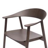 Wooden Restaurant Chair HORIZON Smoky