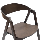 Wooden Restaurant Chair FUTURA Smoky