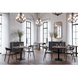 Wooden Restaurant Chair HORIZON Smoky